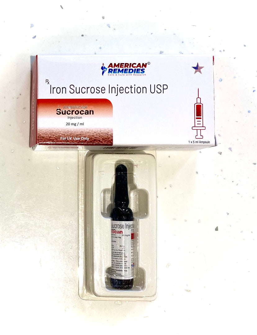 Iron Injection 1 × 5ml For IV Use Only