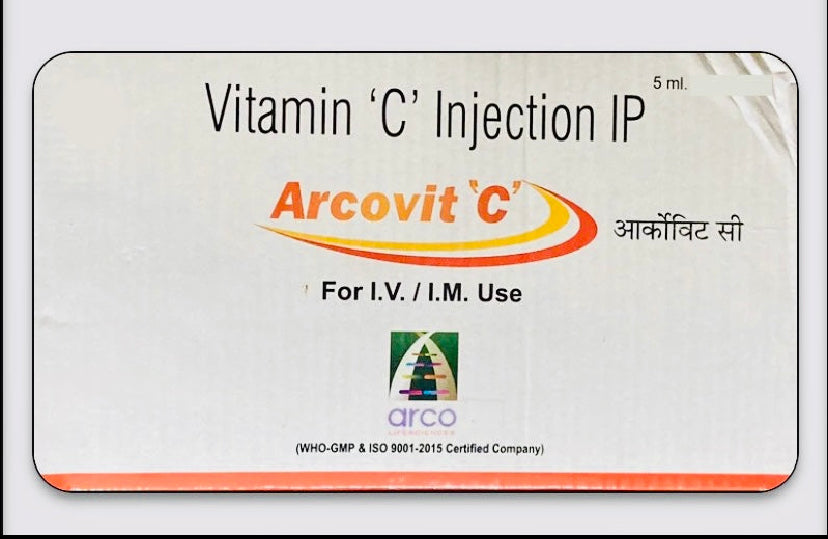 Vitamin C Injectables 5ml | IM / IV |
Pack Of 5