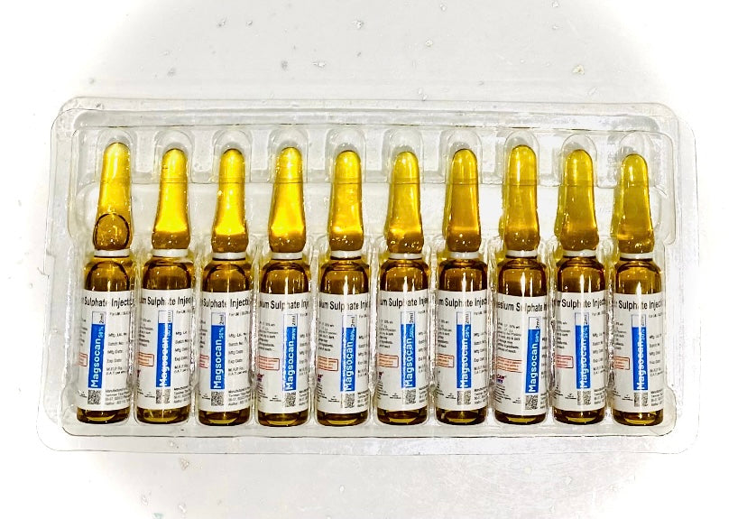 Magnesium Sulphate Injection I.P.
50% - Pack of 10 Ampoules
