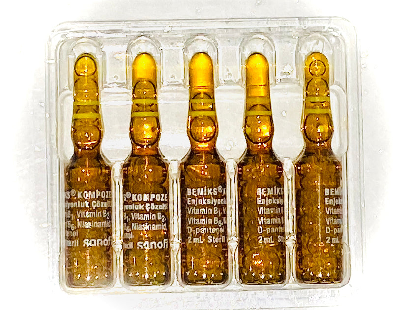 Vitamin B Complex Ampoules - 2mL
Pack of 5 (NO BOX)