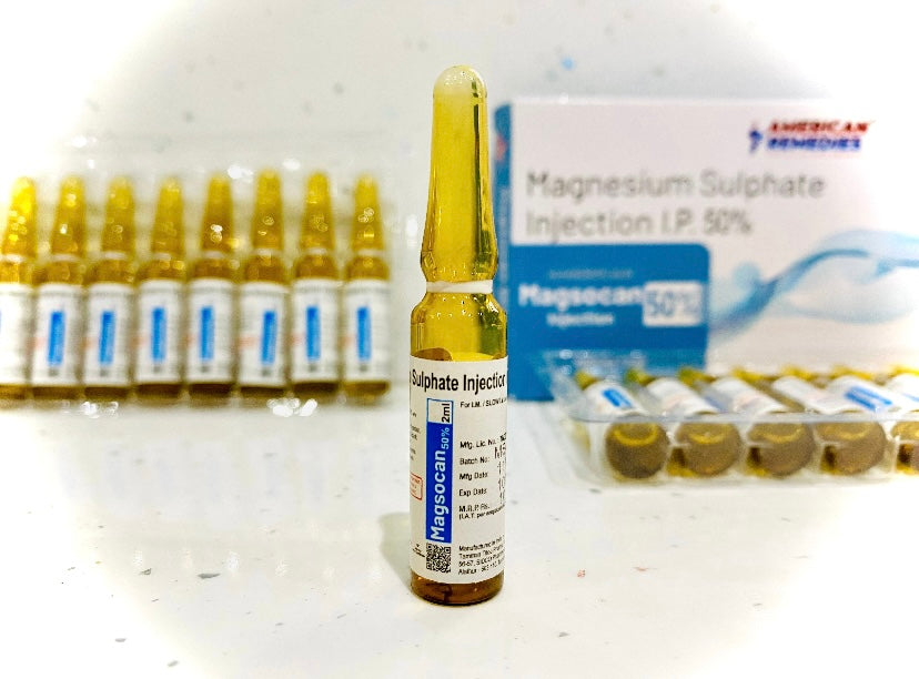 Magnesium Sulphate Injection I.P.
50% - Pack of 10 Ampoules