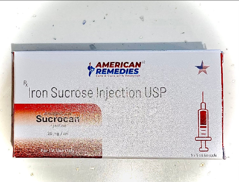 Iron Injection 1 × 5ml For IV Use Only
