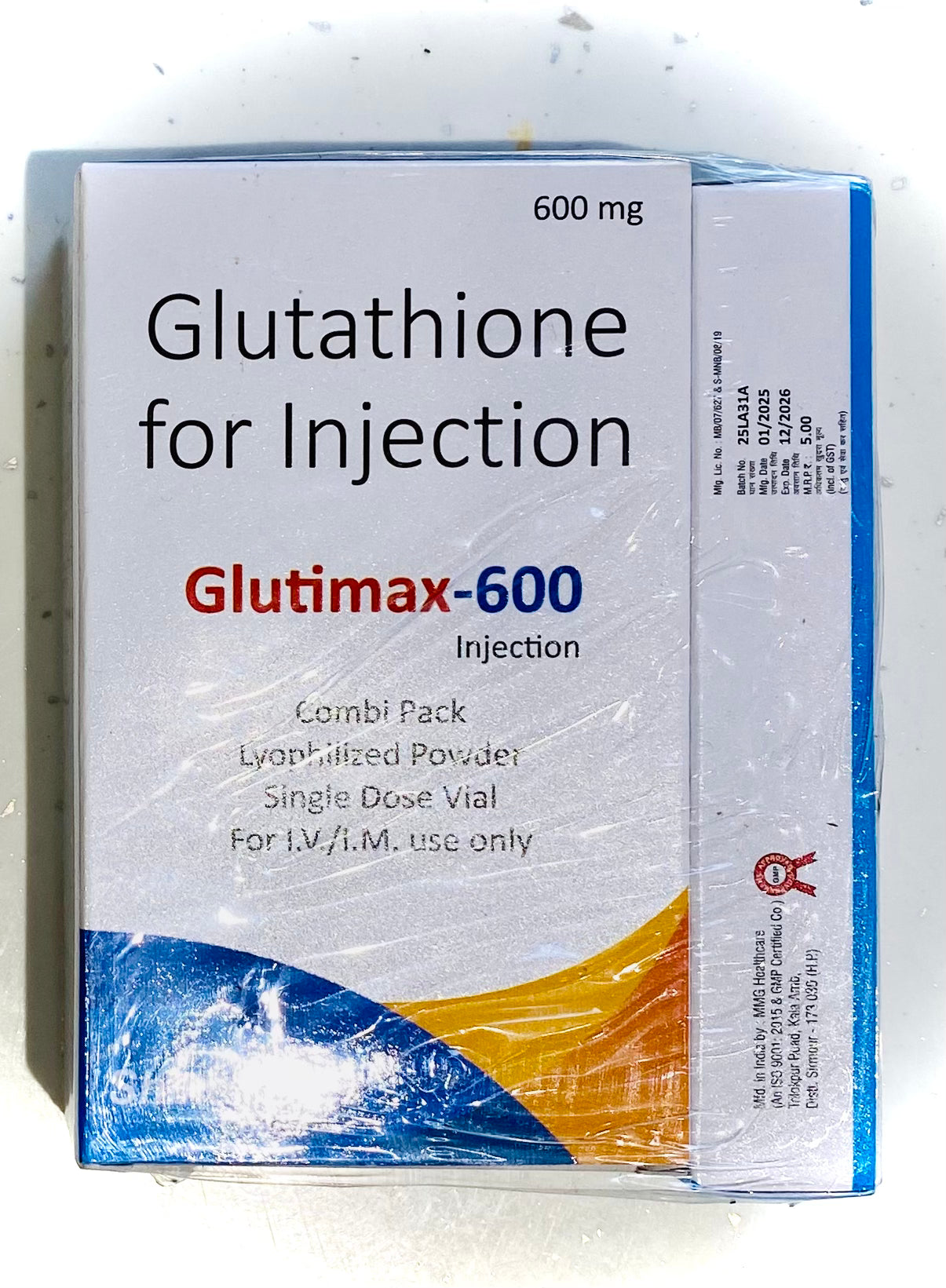 Glutathione 600mg & Vitamin C
Injection IP | For IM / IV Use Only