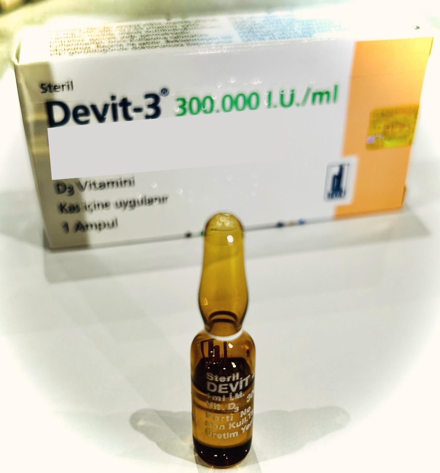 Vitamin D3 300.000 IM I.U./ml Ampoule (NO BOX)